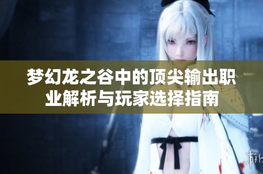 梦幻龙之谷中的顶尖输出职业解析与玩家选择指南