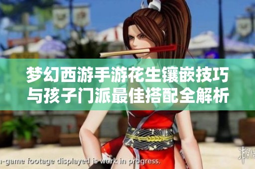 梦幻西游手游花生镶嵌技巧与孩子门派最佳搭配全解析